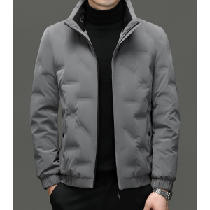 White duck down jacket for men, new winter product, stand collar, men's business casual cold-proof and warm jacket, men's top